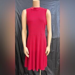 Old Navy NWT Red/Navy Ribbed Sleeveless Dress